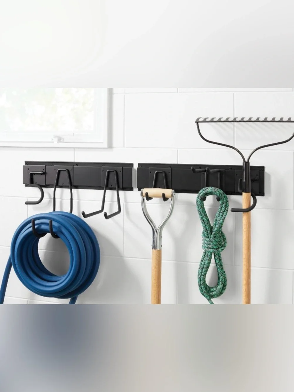 Heavy Duty Garage Tool Hook and Rail Kit